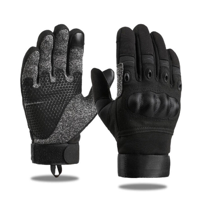 Motocross Heavy Duty Leather Riding Gloves