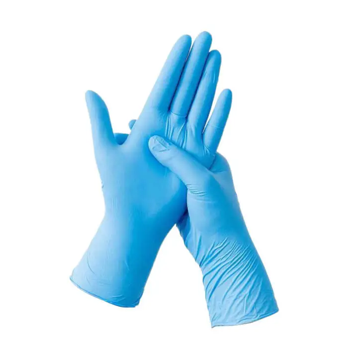 Exam PVC Gloves Clear Blue Vinyl  Disposable Gloves
