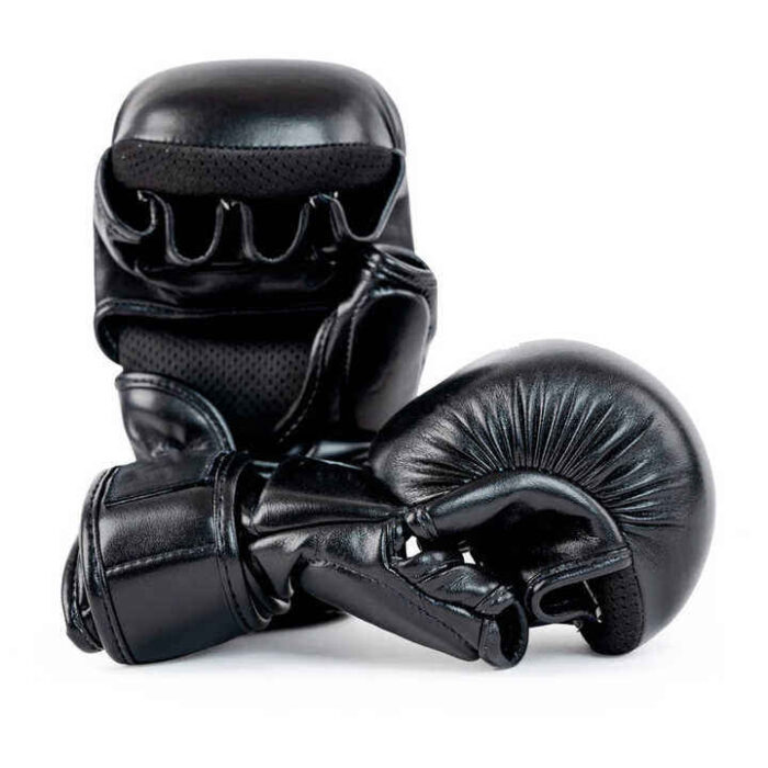 Professional Black MMA Gloves – Durable, Lightweight & Shock-Absorbing